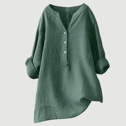 Nora - Blusa cómoda de lino