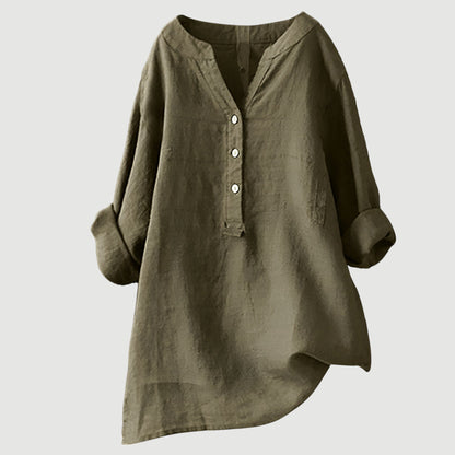 Nora - Blusa cómoda de lino