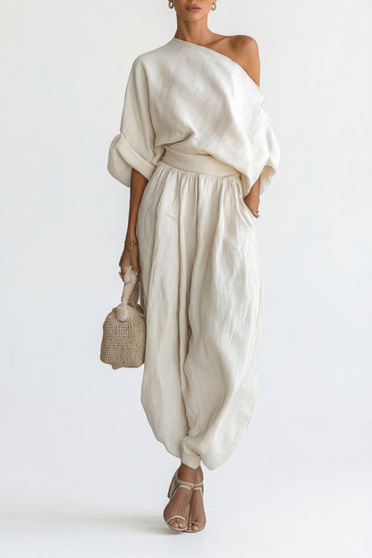 Lisa - Conjunto de Lino Off-white