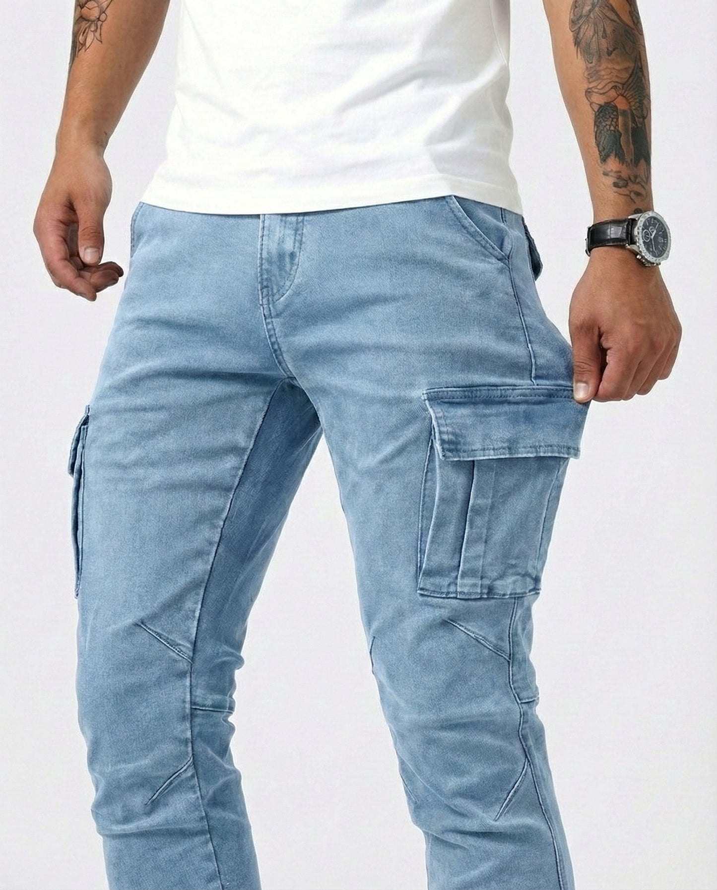 Sergio - Pantalones Elásticos Cargo