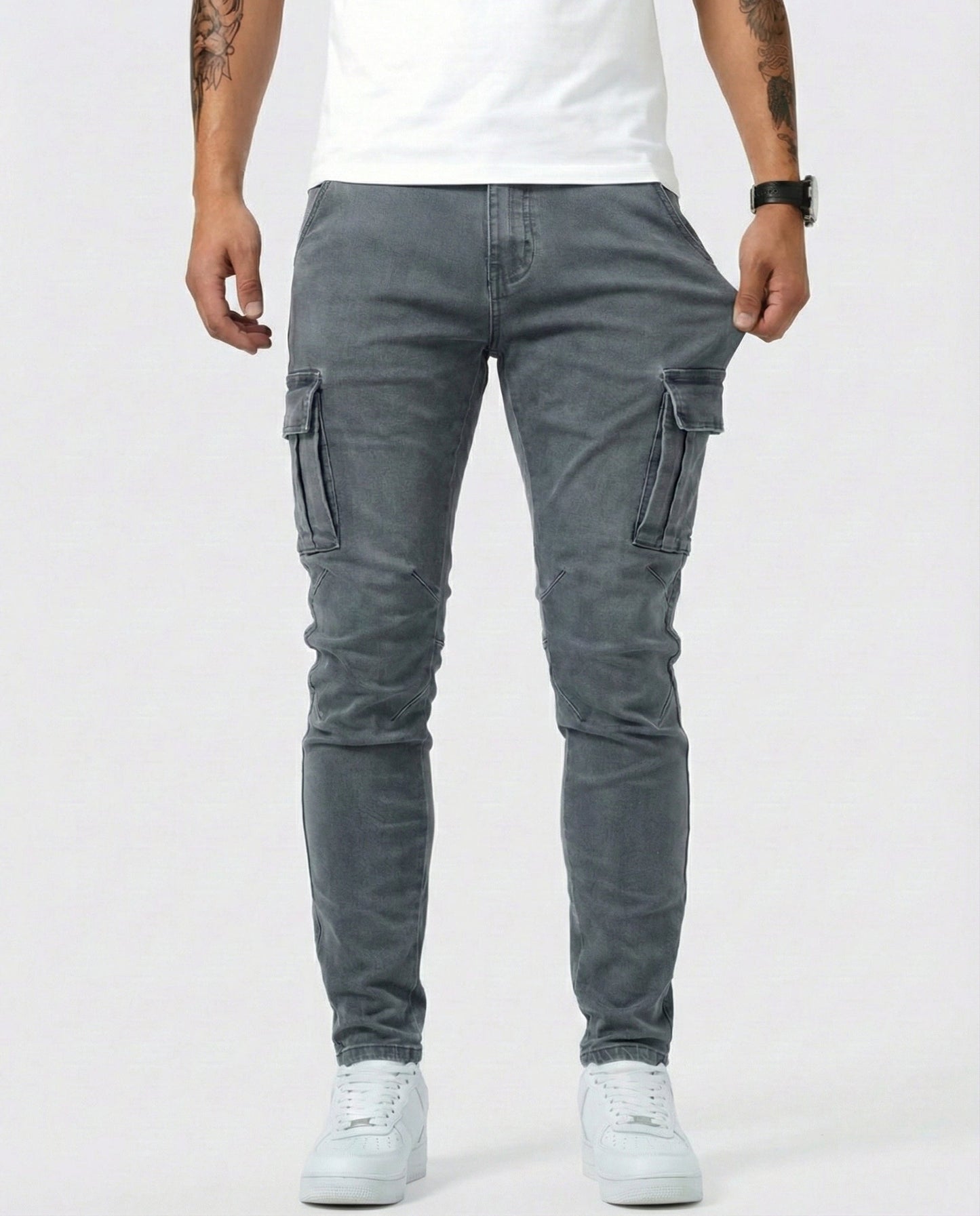 Sergio - Pantalones Elásticos Cargo