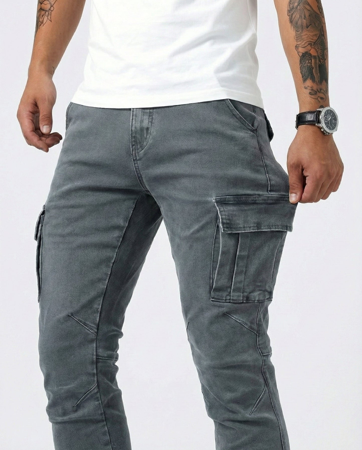 Sergio - Pantalones Elásticos Cargo