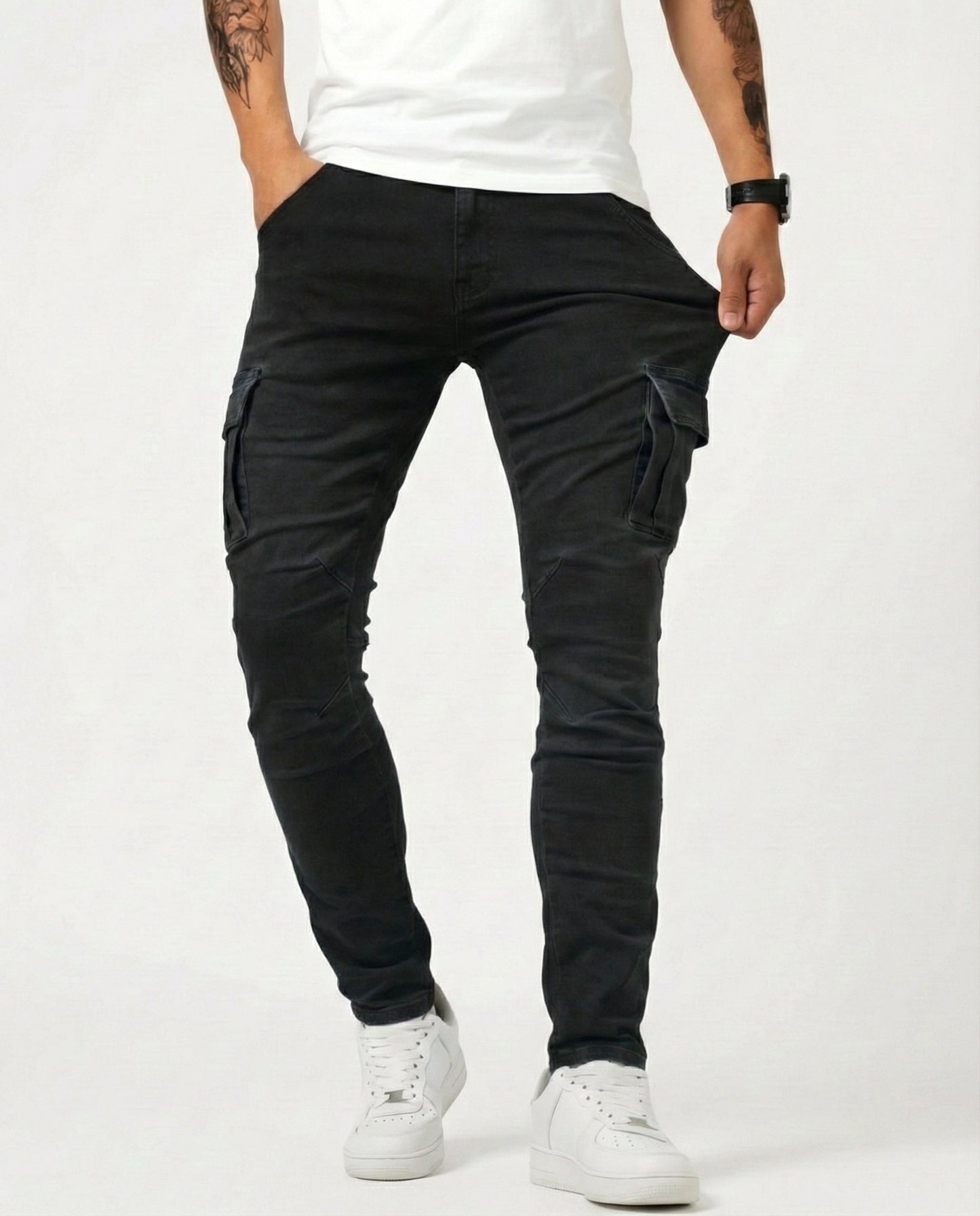 Sergio - Pantalones Elásticos Cargo