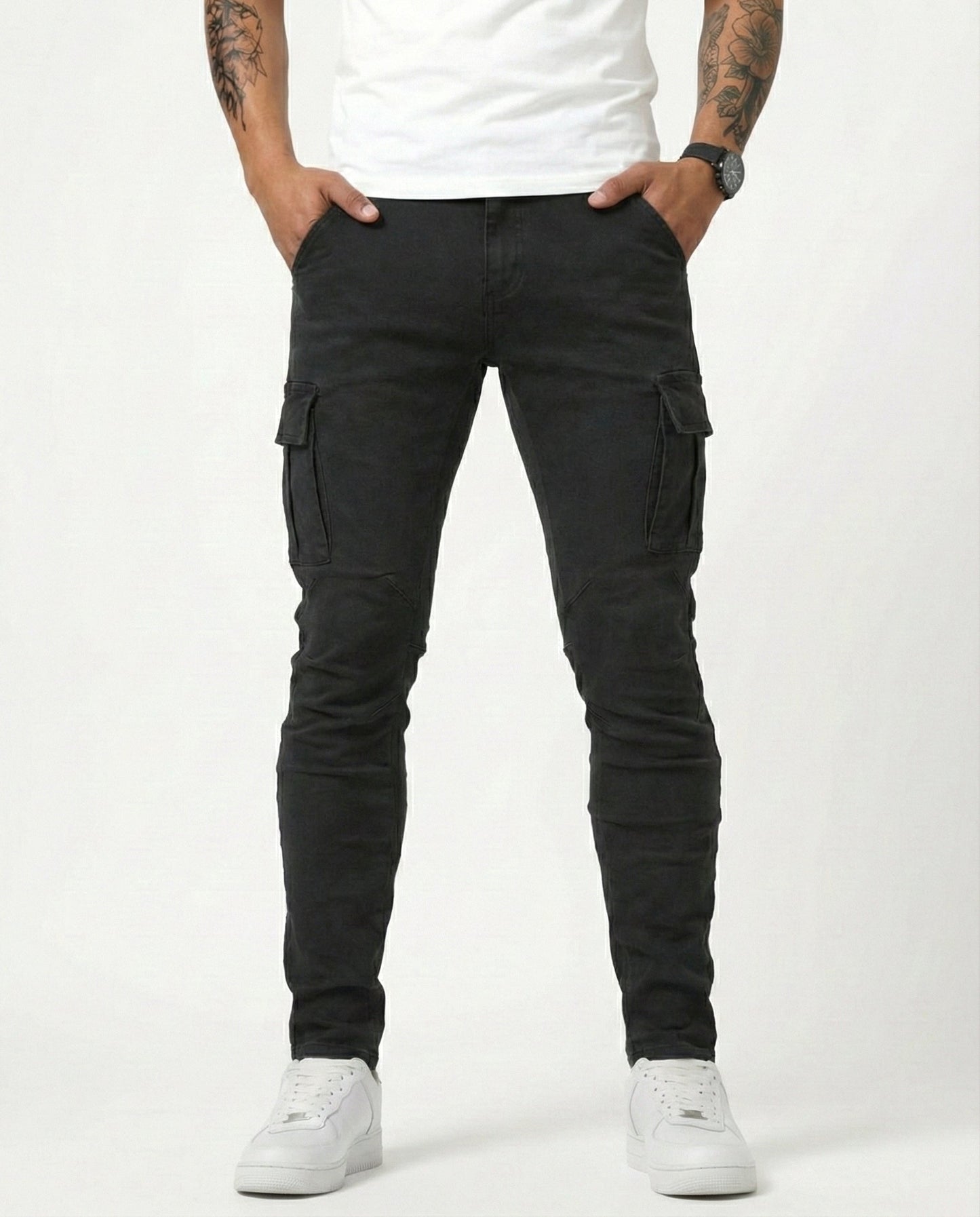 Sergio - Pantalones Elásticos Cargo