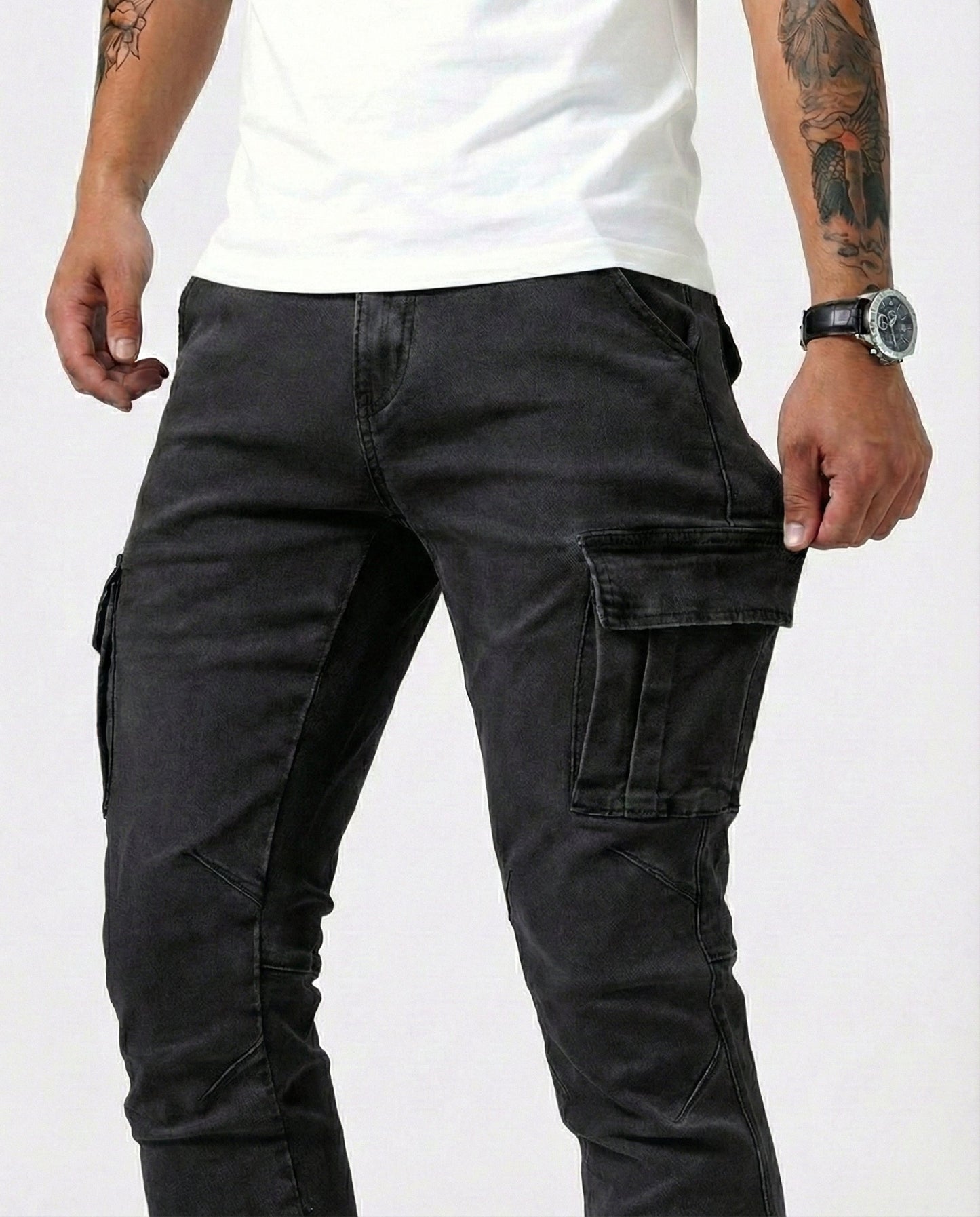 Sergio - Pantalones Elásticos Cargo