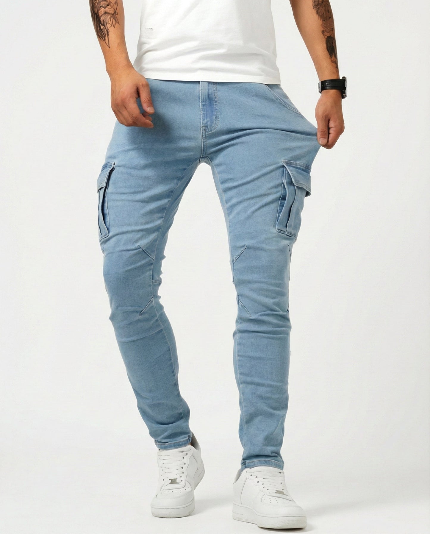 Sergio - Pantalones Elásticos Cargo
