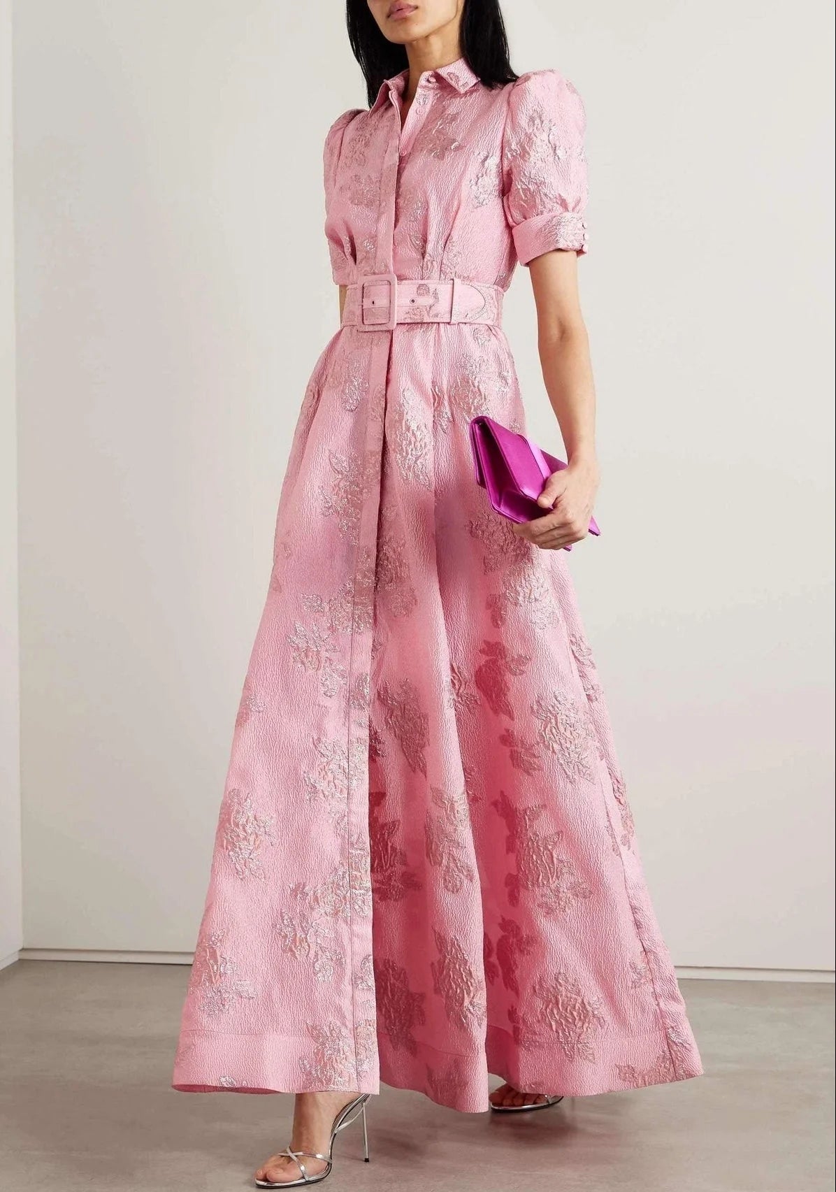 Amelia - Vestido con mangas cortas abullonadas