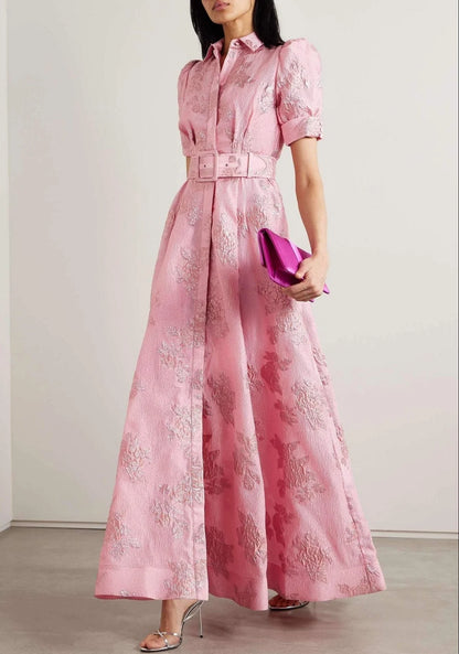 Amelia - Vestido con mangas cortas abullonadas